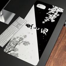 Mousepad Large XXL Cherry Blossom Art Print Anime Landscape Pretty Cute Yin-Yang Art Of Life And Death Mousepad  Rubber Mousepad Computer Accessories Keyboard Mouse Popular Mat Table Mat Floor Mat Gift For Someone To Send Male And Female Friends Gaming Mousepad
