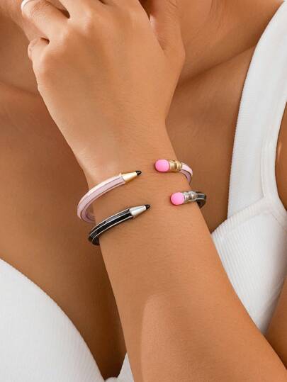1pc Vintage Chic Bracelet, Versatile Round Bangle, Lead-Free Cute Accessory, Easy To Wear, Lovely Gift For Friends