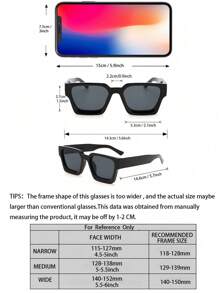 5pcs Men Geometric Frame Modern Simple Style Fashion Glasses Combination For Outdoor Travel Musical Festival Vacation Outfits Decoration Beach Accessories Glasses Shades For Summer Beach Vacation,Outdoor,Travel