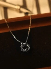 1 chiếc vòng cổ mặt dây chuyền vương miện công chúa bằng bạc Sterling 925 mạ bạch kim với đá Cubic Zirconia, vòng cổ choker thanh lịch phong cách Nữ hoàng, thích hợp làm quà tặng ngày lễ, trang phục sinh nhật hàng ngày/nghỉ lễ cho phụ nữ - Bạc - Xem 8