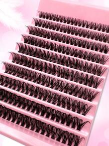 200PCS Dramatic C-Curl 8-16MM Mix DIY Lash Extension Kit Set DIY Bottom Lashes Eyelashes Book Big Volume Soft Individual Cluster Lashes Create A Fluffy Natural Wispy Y2k Butterfly Elements Pink Base Card Look At Home Long Lasting DIY Lashes Glue, DIY Glue Remover, DIY Lashes Tweezers (Bottom Lashes+30D) Lash Clusters Kit, Lashes, Eyelashes, Fake Lashes