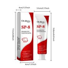 Kem đánh răng SP-8 Mint 120g, Làm sạch sâu, loại bỏ vết bẩn cứng đầu, Làm trắng, Giữ hơi thở thơm mát - Đỏ - Xem 9