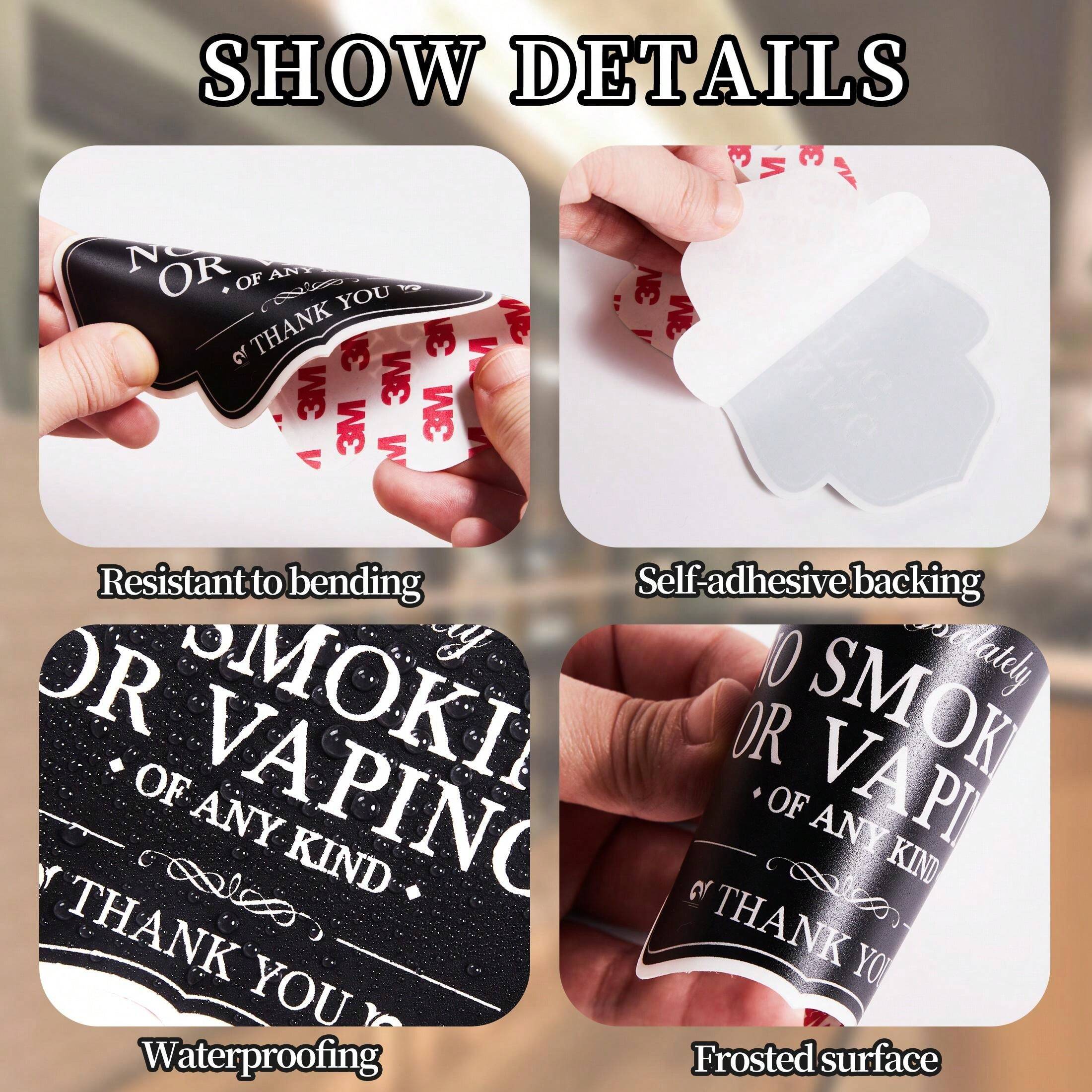 Customised Frosted Black Vinyl Plastic Sheet, SelfAdhesive Waterproof