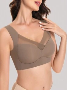 3 Packs Seamless Wireless Sexy Push-Up Lingerie Bra, Sports Lingerie Bra,Comfortable Lingerie Bra For Running, Yoga Daily Lingerie Bra