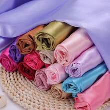 Polyester Satin Fabric By The Yard - 100% Polyester Solid Color Stretch Material For Dresses, Pajamas, Pillowcases, Eye Masks | Hand Wash Only - Cut From 1PC 50x150cm Sheet