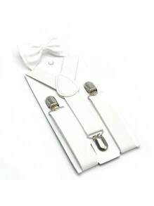 1pc Children's Strap Bow Tie Suit Bow Accessories Teen Strap Clip Adjustable Pants Clip For Boys And Girls, Ideal Choice For Gifts