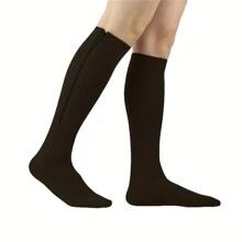 Calcetines de compresión de 20-30 mmHg con cobre - Calcetines de compresión para mujeres con soporte para pantorrillas anchas, compresión gradual para correr y actividades atléticas - Multicolor - Ver 3