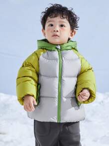 mini bala Boys Girls Down Coat Winter Cozy Warm Hooded Jacket