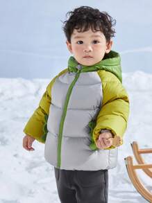 mini bala Boys Girls Down Coat Winter Cozy Warm Hooded Jacket