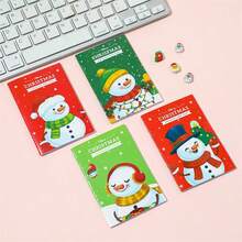 Christmas Decoration 20pcs Cartoon Christmas Mini Notebooks, Portable Pocket-Sized Memo Pads, Student Stationery, Christmas Decorations, Christmas Party Favors, Back To School Supplies, Notebooks - Multicolor - View 8