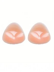 1 Pair Silicone Bra Inserts, Invisible Push-Up Pads, Enhancer Breast Pads, Comfortable Cleavage Boost, For Bras And Swimwear, Waterproof, Reusable - Multicolor - View 8
