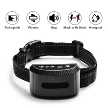 NetHong Anti Bark Dog Lover Gift And Dog Mom Love Collars Rechargeable Stop Barking Deterrent Device Training Collar - Black - View 5
