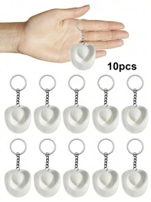 20pcs/10pcs/1pc Unisex Mini Light Pink Western Cowboy Hat Model Keychain, 2.12in, Couple Gift, Y2K Style Creative Keyring/Chain, Funny Gift For Sisters, Bag Decor, Phone/Car Key Holder Accessories Car Accessories Bag Charm School Cute Goth Bag Accessories Lanyards With Id Holder Car Accessories Bag Charms Christmas Car Accessories Teacher Friend Gift Ideas - Multicolor - View 21