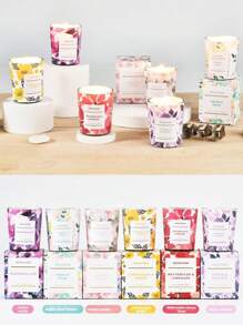 1pc Plant Wax Aromatherapy Candle Smokeless And Odorless Indoor Candle Aromatherapy Glass Cup Romantic Aromatherapy Candle,Room Decor,Gifts Birthday Graduation