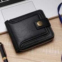 Billetera personalizada para hombres con nombre y logotipo grabados - Estilo vintage, ideal para cumpleaños, aniversario, Día del Padre, regalo para novio - Color marrón claro, multiusos, gran capacidad, versátil, plegable, regalo ideal para él, ella, familia, amigos, novia, para aniversarios, cumpleaños, vacaciones/viajes, actividades al aire libre/estadio/deportes/escalada, para negocios/trabajo/oficina