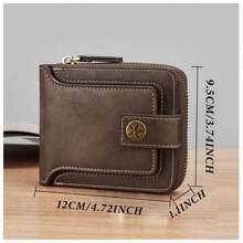 Billetera personalizada para hombres con nombre y logotipo grabados - Estilo vintage, ideal para cumpleaños, aniversario, Día del Padre, regalo para novio - Color marrón claro, multiusos, gran capacidad, versátil, plegable, regalo ideal para él, ella, familia, amigos, novia, para aniversarios, cumpleaños, vacaciones/viajes, actividades al aire libre/estadio/deportes/escalada, para negocios/trabajo/oficina