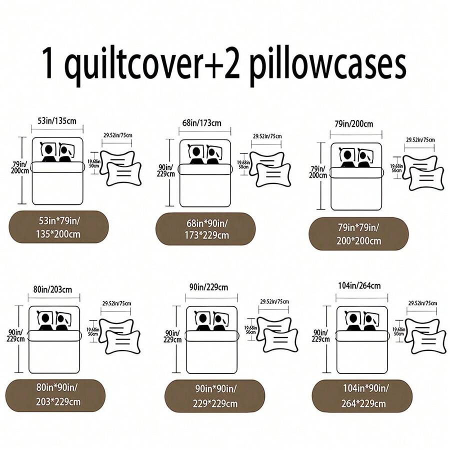 3PCS Customized Text Duvet Cover Bedding Set DIY Text Quilt Set