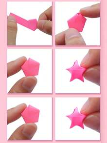 540 张渐变色彩虹幸运星折纸：有意义的礼物，适合圣诞派对家居装饰 - 彩色 - 查看 10