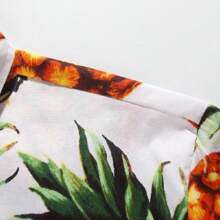 SSLR Mens Button Up Shirts Cotton Short Sleeve Hawaiian Shirts For Men
