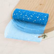 10 码星月闪光亮片薄纱卷，柔软薄纱面料亮片薄纱卷轴面料，适用于 DIY 芭蕾舞裙、婚礼生日派对装饰装饰和 DIY 工艺品、圣诞节 - 彩色 - 查看 22