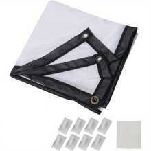 Projector Screen 150 Inch, Foldable Projector Screen, Pull Down Projector Screen,16:9 HD 4K Screen For School Home Theatre Cinema Office - Variant1 - View 1