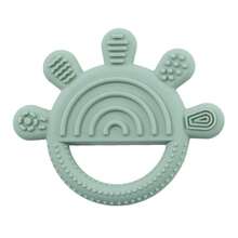 1Pc Đồ chơi cầm tay, cắn và vui vẻ cho bé với họa tiết năm ngón tay để làm dịu nướu răng cho bé, que mài răng để bảo vệ ngón tay, đồ chơi mọc răng - Nhiều màu - Xem 7