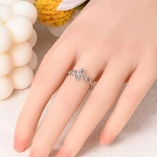 Anel de nó celta de cobre prateado - Design clássico e simples, perfeito para trajes casuais ou presentes