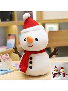 1 Set Muñeca linda de reno navideño, Papá Noel, decoración de árbol de Navidad, regalo de evento navideño. Muñeca de almohada/algunos accesorios, colores, palabras escritas, patrones y formas son aleatorios - Multicolor - Ver 5