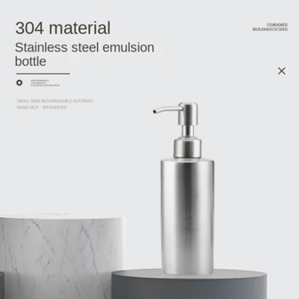 液体皂液器瓶凝胶瓶304不锈钢乳液泵洗手液250ml/350ml/550ml厨房浴室分配器家居浴室装饰秋季装饰返校