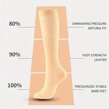 Calcetines de compresión de 20-30 mmHg con cobre - Calcetines de compresión para mujeres con soporte para pantorrillas anchas, compresión gradual para correr y actividades atléticas - Multicolor - Ver 9