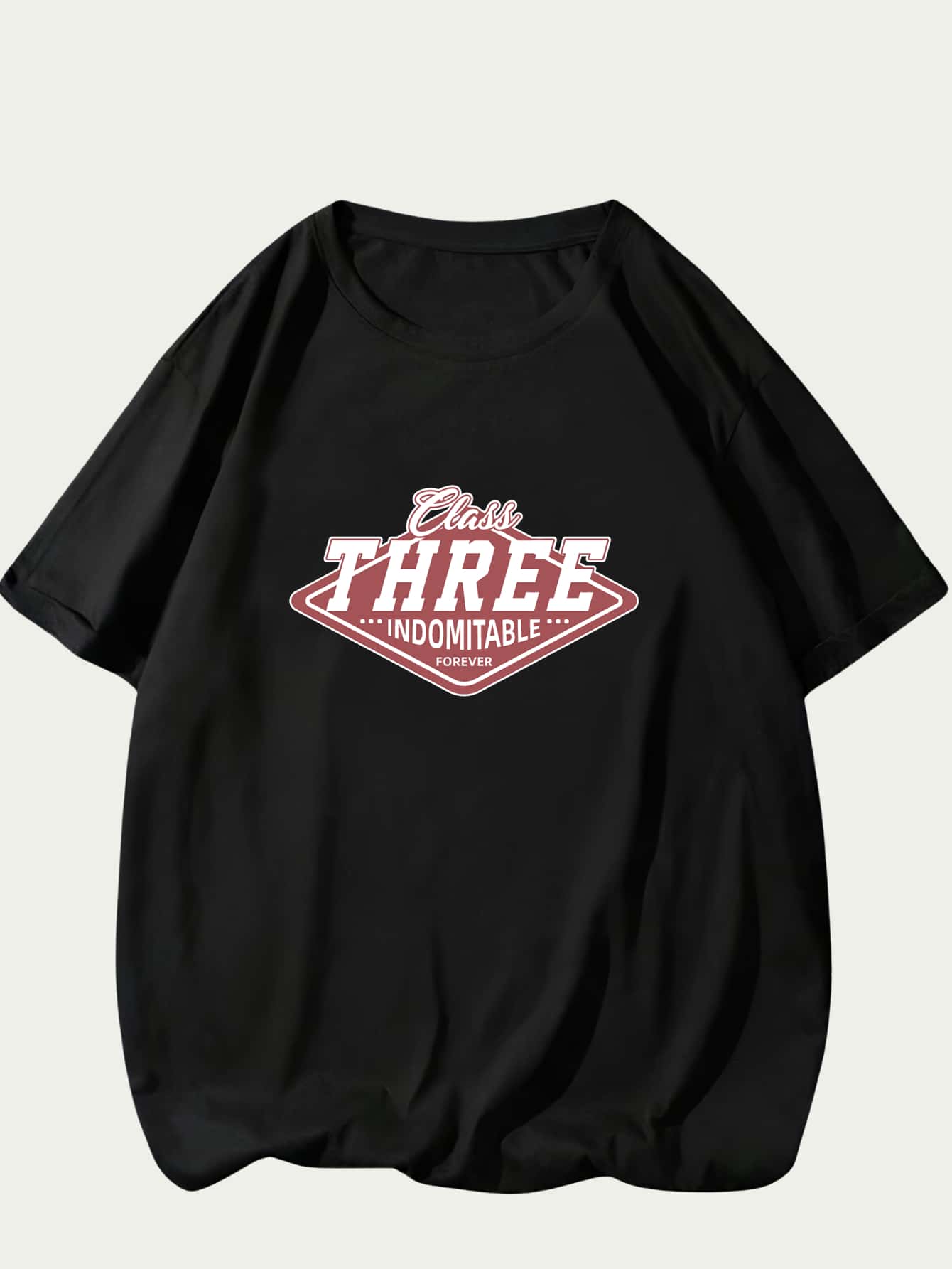Class Three T-Shirt Men's Cotton Shirt Premium Print Casual Comfort - màu đen - Xem 1