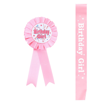 1 pieza Insignia brillante y colorida para cumpleaños, insignia de cumpleaños con cinta de princesa, broche unisex para fiesta de cumpleaños, Navidad