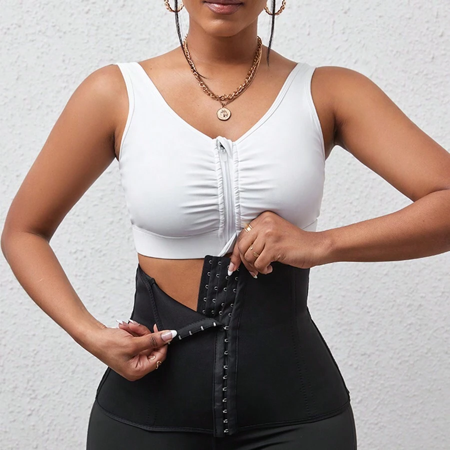 1pc Sports Outdoor Women's Waist Trainer Belt,Waist Trimmer Sweat Enhancer For Workout,Waist Cincher&Shaper With Adjustable Closure