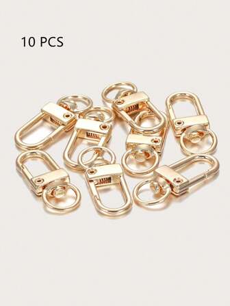 Yogodlns 10st DIY-väska Tillbehör Roterande spänne Zinklegeringsväska Krok Spänne Nyckelring DIY-tillbehör Byte av avtagbar solid axelväska Handtagsväska för tonårsflickor Kvinnor Högskolestudenter Nybörjare och tjänstemän Presentpåse Present Skolmaterial Lärarepresenter Tillbaka till skolan Lärartillbehör