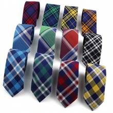 ZONFAZ 1 Cà vạt nam thời trang thường ngày nhiều màu kẻ caro 2,4 inch (6cm), kết cấu mềm mại và thoải mái, phù hợp với mọi mùa, lý tưởng cho đám cưới, lễ kỷ niệm, tiệc tùng Cà vạt nam - Nhiều màu - Xem 3