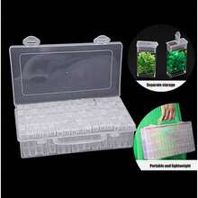 128 Slots Diamond Painting Box Nail Art Accessory Box Beads Storage Box DIY Art Craft Box Small Parts Beads Jewelry Earrings Grid Case Transparent - Transparent - View 5
