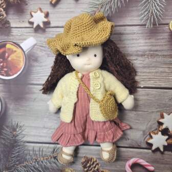 26 cm/10 tum handgjord mjuk kläddocka – utsökt hantverk och gör-det-själv, perfekt för jul, nyår, Thanksgiving, högtidsgåvor