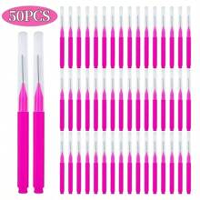 20pcs/50pcs Disposable Mini Eyebrow Brush Lightweight Eyebrow Lifting Brushes Micro Eyelash Brush Applicator Tool Portable Eyebrow Perm Brush