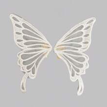 2pcs Gothic Witch Big Bow Hairpin, Halloween Demon 3D Bat Wing Hairclip Lolita Hair Accessories