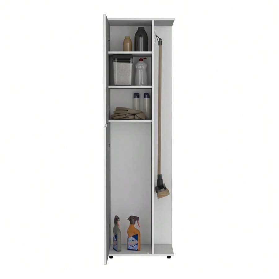 Broom Storage Closet Edmond, Kitchen, White SHEIN USA