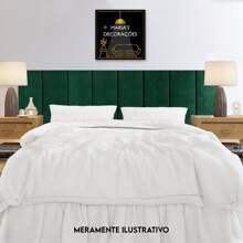 Queen Size Bed Headboard With 60x20 Modules Wall Sticker Complete Kits For Single And King Size Beds