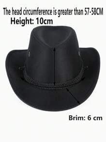 1pc All Season Shiny Valentine's Day Edition Women Cowgirl Hat, Performance/Stage Hat