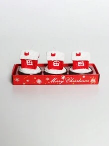 Christmas Candle Set: Carnival Romantic Ornaments Christmas Small Candle Light Gift Gift, Home Holiday Decorations - Smoke-Free, No Batteries Required, Made Of Wax