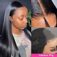 250% Density Bye Bye Knots Wig Glueless Wigs Human Hair Pre Plucked Pre Cut 5x5 HD Lace Closure Wigs Human Hair Straight Lace Front Wigs Human Hair For Women Put On And Go Wig - Natural Black - 查看 4