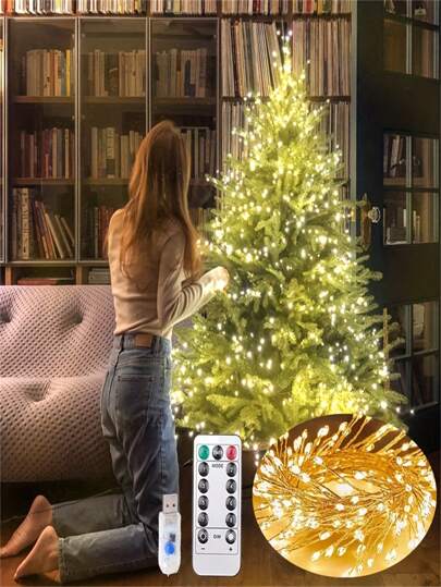 1 قطعة مصباح قصة خيالية بأسلاك نحاسية، مصباح أسلاك LED، مصباح وميض، مصباح ألعاب نارية، مصباح إكليل LED