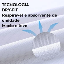 Kit 5 Men's Dryfit Tank Top Shirt Gym Training Fit - White - View 9