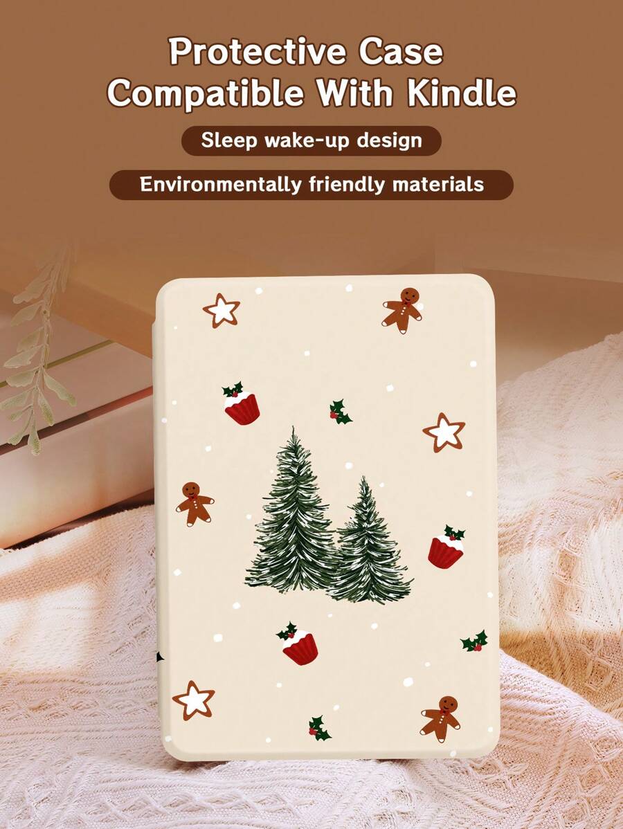 Ayotu 圣诞树保护套，兼容 Kindle，具有自动唤醒/睡眠功能 - 彩色 - 查看 1