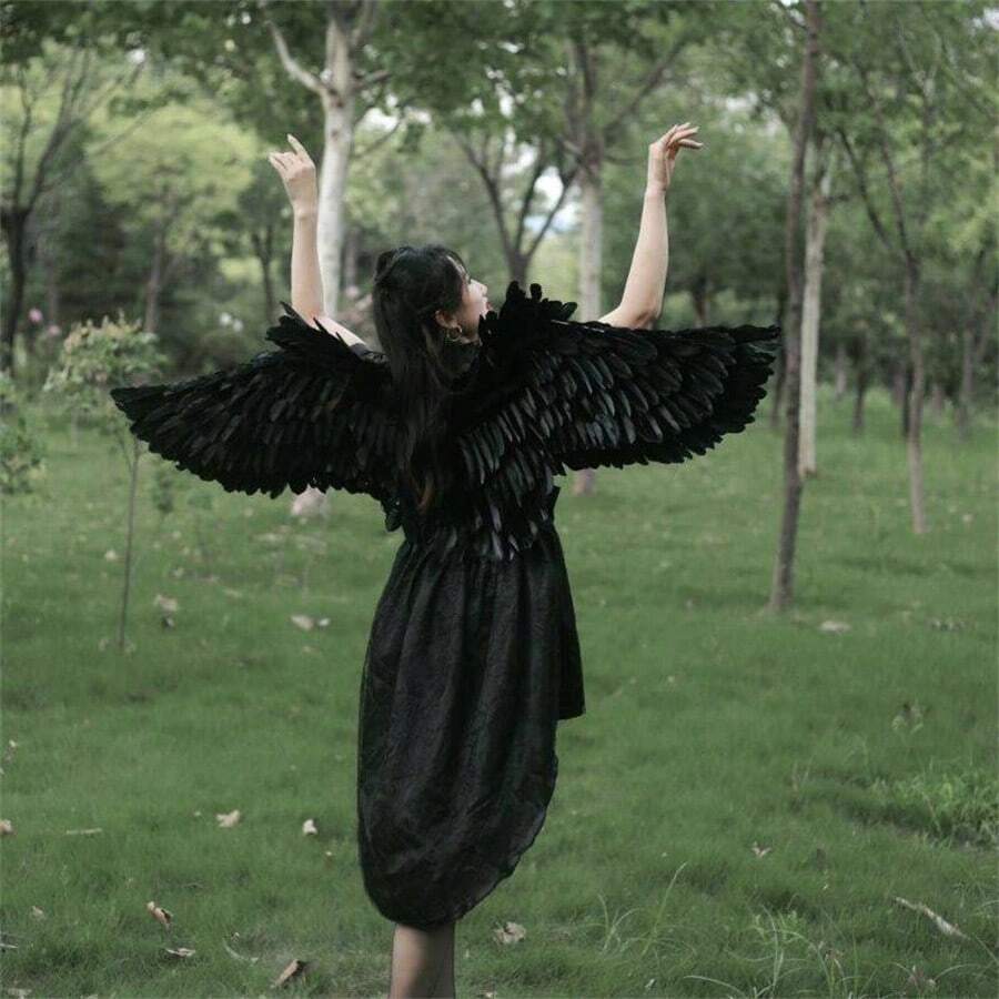 Cosplay Angel Feather Wings Adult Costume Prop, White Feather Wings For