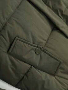 大码女式加厚连帽可拆卸派克大衣，长款冬季大衣