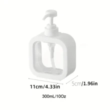 Simple Clear White Hand Sanitizer Shampoo Dispenser For Pump Bottle - 白色 - 查看 8